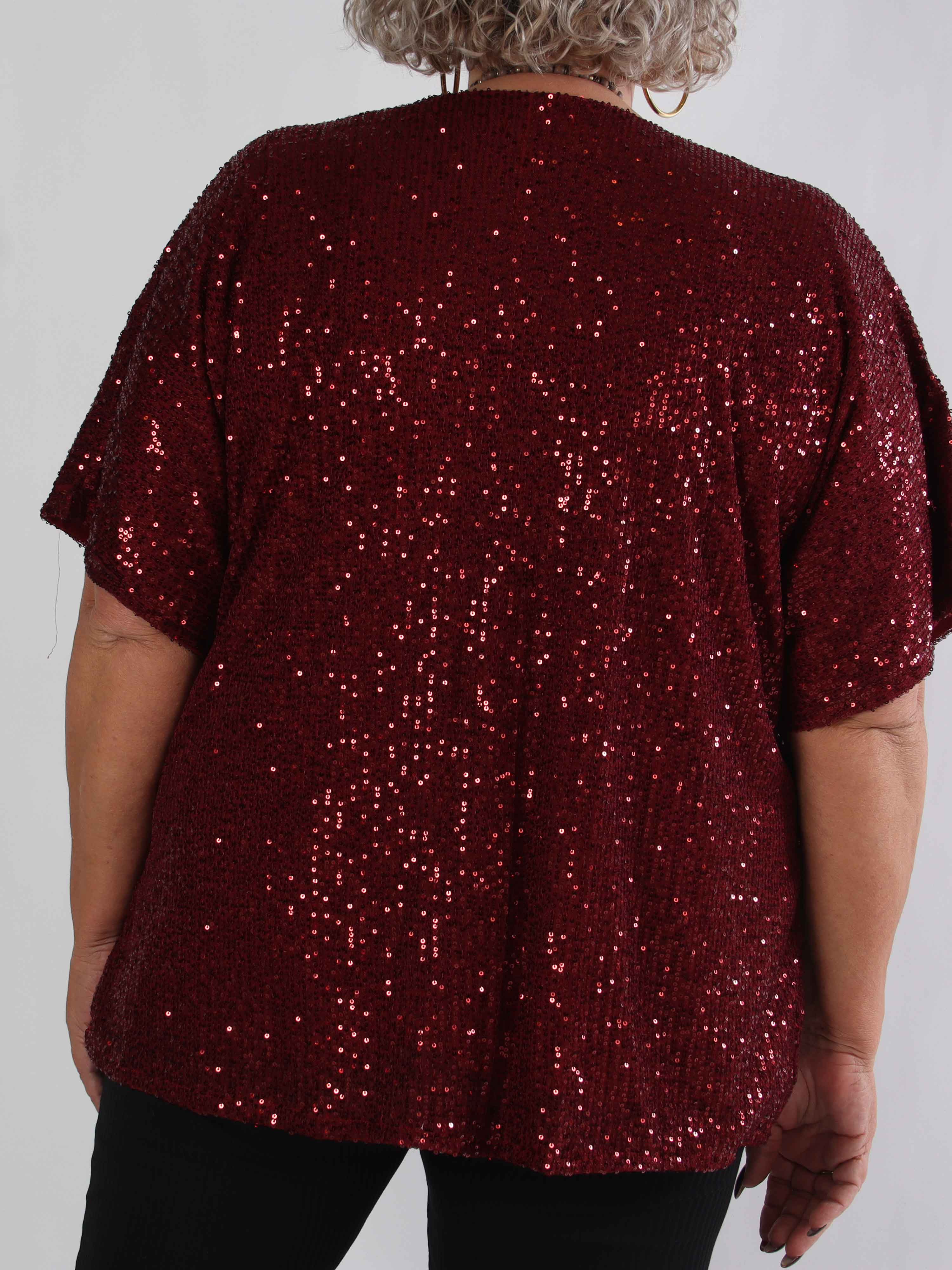 Evandie - Sød glitrende plus size tunika med pailletter